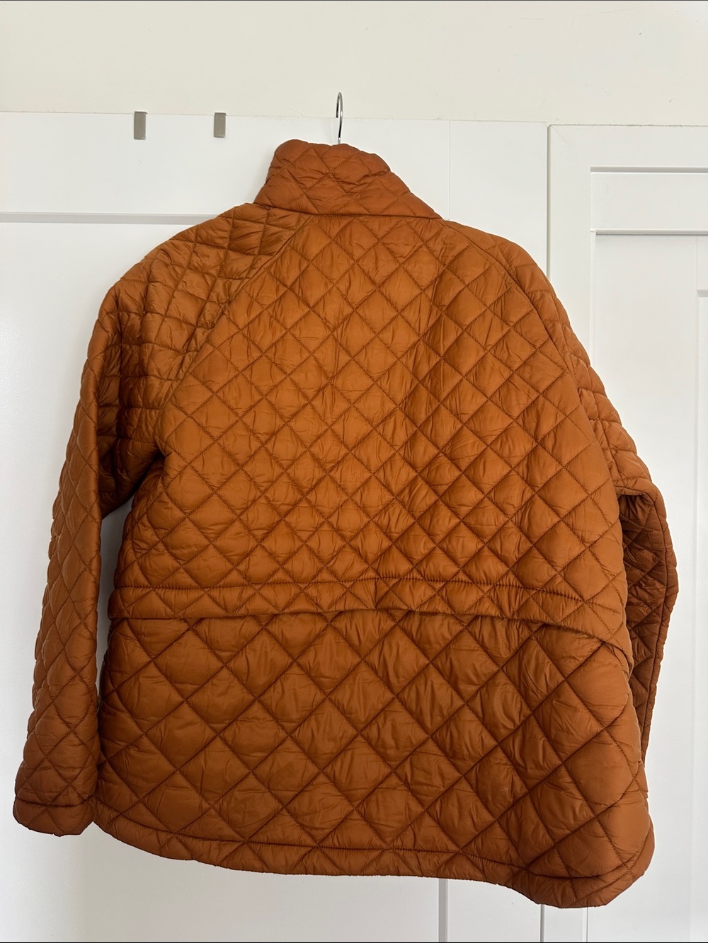 Athleta Quilted Puffer Jacket in Rust Orange - Picture 5 of 7